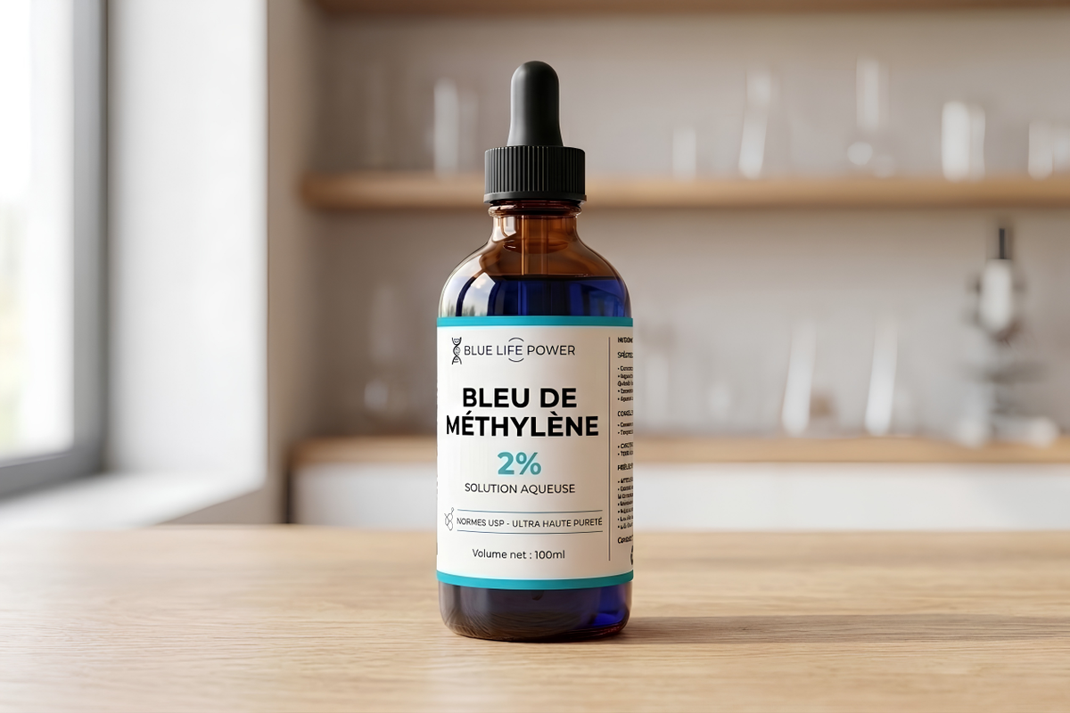 Bleu de Méthylène 2% (100 ml) — Solution Concentrée Qualité USP — Blue Life Power